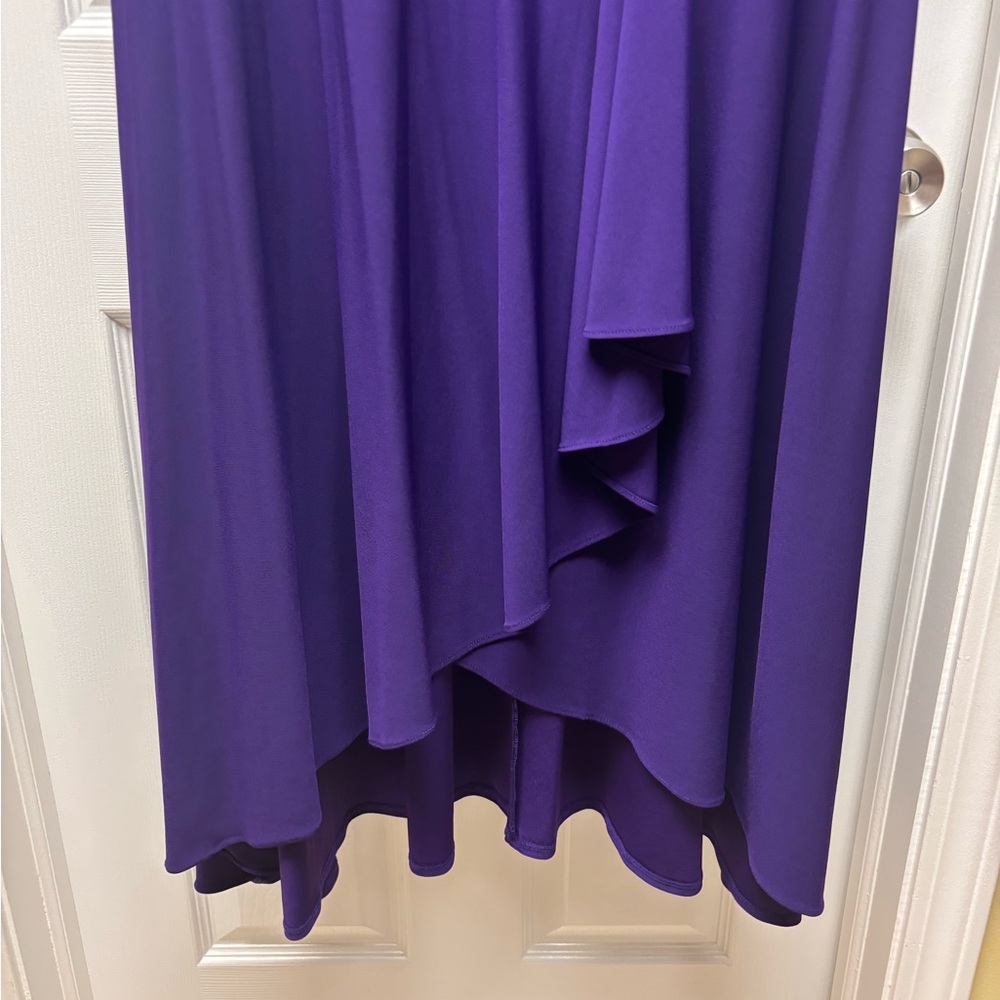 R&M Richards Purple Asymmetrical Cocktail/Evening Dress | Size 20W | NWT - Picture 5 of 8